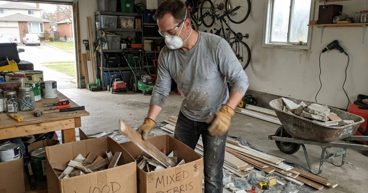Staying safe during a DIY renovation debris cleanout