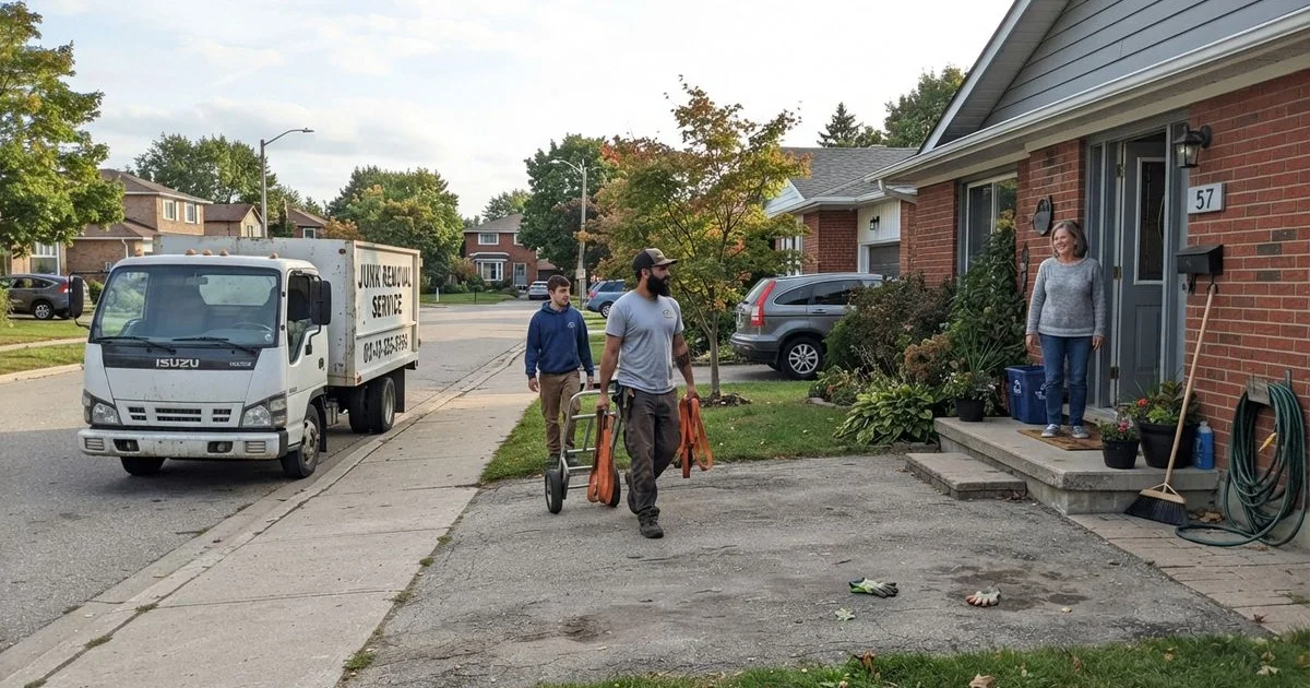 What to expect on junk removal day, step by step