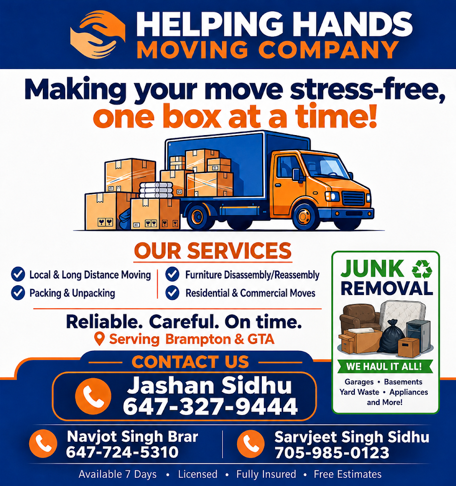 Helping Hands Moving Company and junk removal
